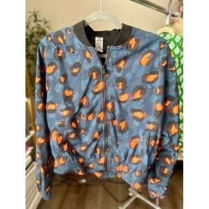 blue and orange bomber womens jacket size Medium